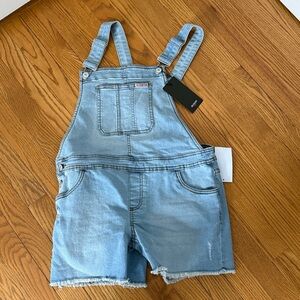 Hudson Shortall Shorts Overalls Denim Size 16